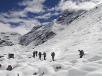Climbers on Mera Peak, Nepal - Photo by Nathan Drane
